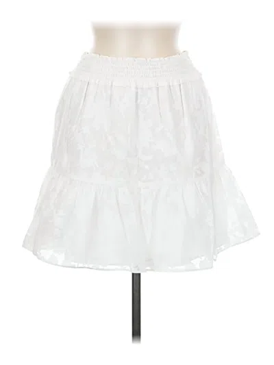 Pre-owned Aqua Casual Skirt In White