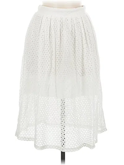 Pre-owned Aqua Casual Skirt In White