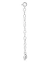 Aqua Graduated Chain Link Collar Necklace In Gold Tone, 19-22 - 100% Exclusive In Silver