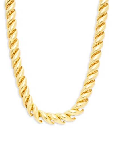 Aqua Chain Necklace, 14 - Exclusive In Gold