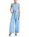 Aqua Chambray Jumpsuit - Exclusive In Light Wash