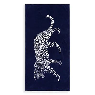 Aqua Cheetah Beach Towel - Exclusive In Blue