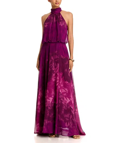 Aqua Chiffon Maxi Dress - Exclusive In Purple
