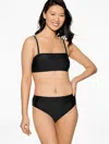 Aqua Club Misses -  Bandeau Bikini Top - Black - Xl Talbots