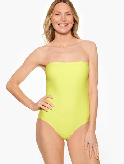Aqua Club Misses -  Bandeau One-piece Swimsuit - Lime Citron - Xxl Talbots
