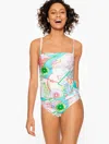 Aqua Club Misses -  Bandeau Tankini - Cã´te D'azur - Vivid Turquoise - Xl Talbots In Vivid Turquoise