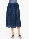 Aqua Club Misses -  Eyelet Skirt Cover-up - Ink - Small Talbots In Ink