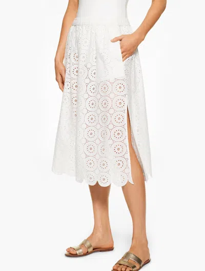 Aqua Club Misses -  Eyelet Skirt Cover-up - White - Xl Talbots