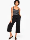Aqua Club Misses -  Gauze Pants Cover-up - Black - Large - 100% Cotton Talbots