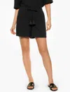 Aqua Club Misses -  Gauze Short Cover-up - Black - Xl - 100% Cotton Talbots