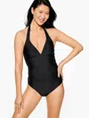 Aqua Club Misses -  Halter Tankini - Black - Xl Talbots