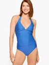 Aqua Club Misses -  Halter Tankini - Royal Blue - Xl Talbots