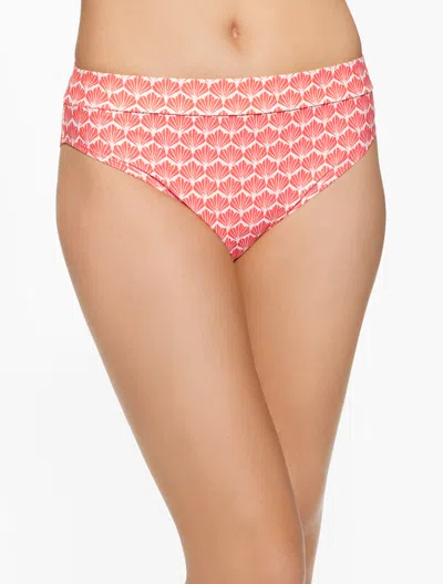 Aqua Club Misses -  High Waist Swim Bottom - Fiji Shell Sweater - Coral Peach - Xl Talbots