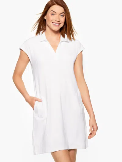 Aqua Club Misses -  Terry Dress Cover-up - White - Large Talbots