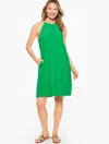Aqua Club Misses -  Terry Gathered Dress Cover-up - Bright Green - Xl Talbots