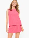 Aqua Club Misses -  Terry Tank Top Cover-up - Camellia Rose - Small Talbots
