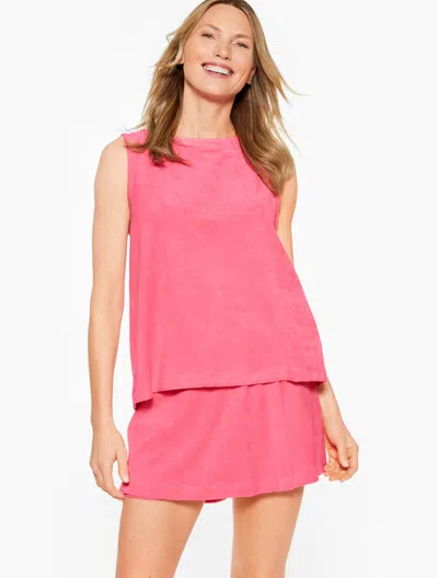 Aqua Club Misses -  Terry Tank Top Cover-up - Camellia Rose - Small Talbots
