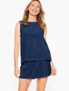 Aqua Club Misses -  Terry Tank Top Cover-up - Ink - Xl Talbots In Ink