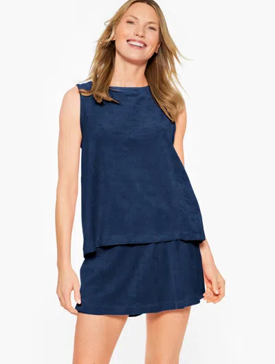 Aqua Club Misses -  Terry Tank Top Cover-up - Ink - Xl Talbots