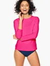 Aqua Club Misses -  Upf 50+ Long Sleeve Swim T-shirt - Tropical Punch - Xxl Talbots