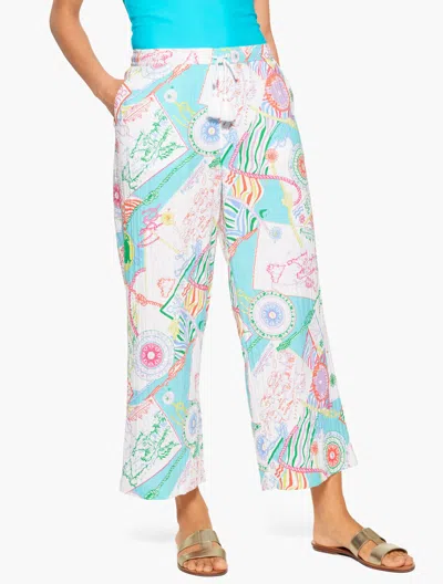 Aqua Club Plus Size -  Gauze Pants Cover-up - Cã´te D'azur - Vivid Turquoise - 3x - 100% Cotton Talbo