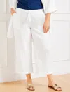 Aqua Club Plus Size -  Gauze Pants Cover-up - White - 3x - 100% Cotton Talbots In White