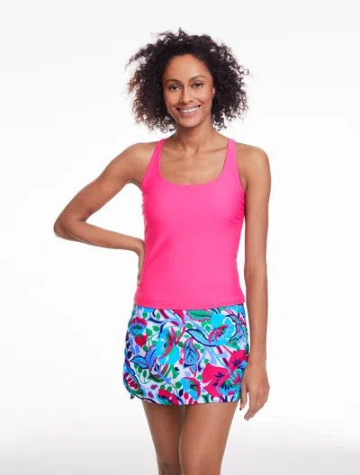 Aqua Club Scoop Neck Tankini - Tropical Punch - Small Talbots