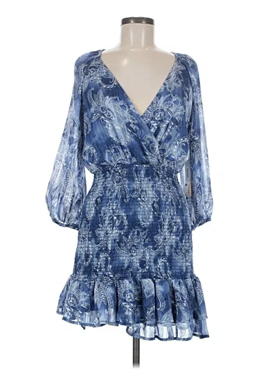 Pre-owned Aqua Cocktail Dress In Blue