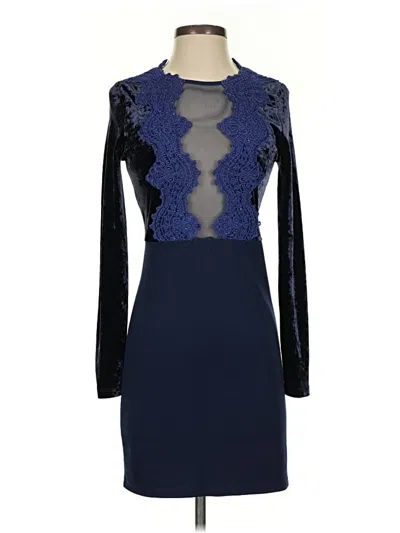 Pre-owned Aqua Cocktail Dress In Blue