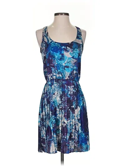 Pre-owned Aqua Cocktail Dress In Blue