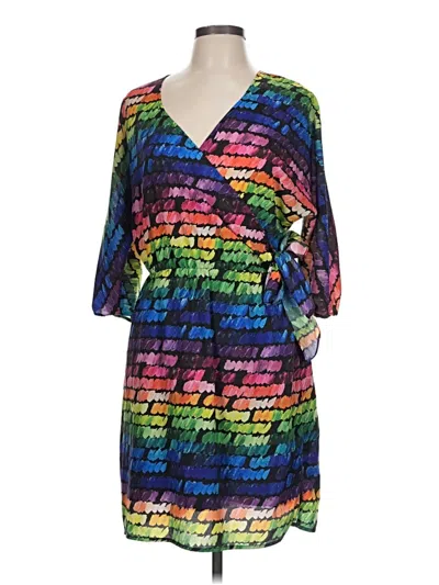Pre-owned Aqua Cocktail Dress In Blue