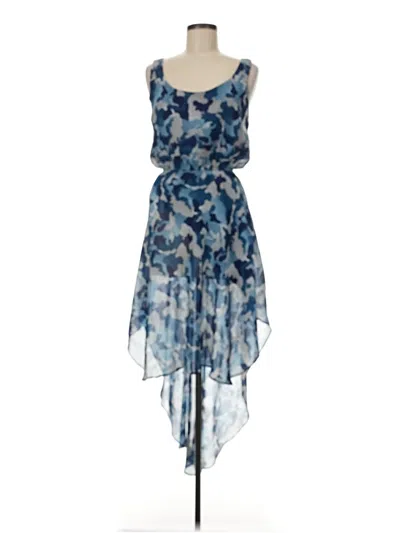Pre-owned Aqua Cocktail Dress In Blue