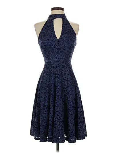 Pre-owned Aqua Cocktail Dress In Blue