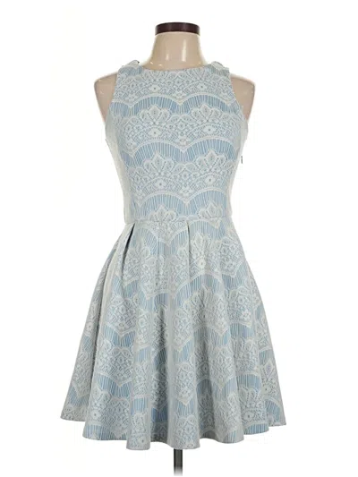 Pre-owned Aqua Cocktail Dress In Blue