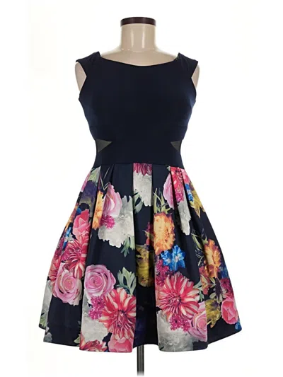 Pre-owned Aqua Cocktail Dress In Blue