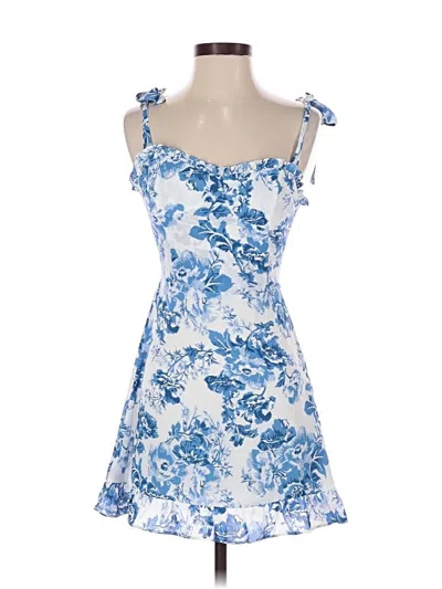 Pre-owned Aqua Cocktail Dress In Blue