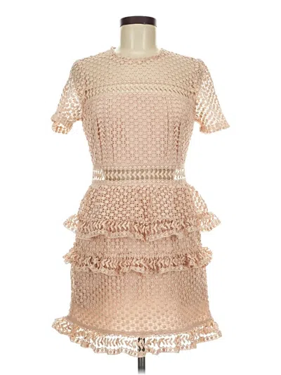 Pre-owned Aqua Cocktail Dress In Brown