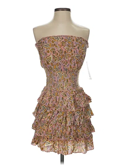 Pre-owned Aqua Cocktail Dress In Brown