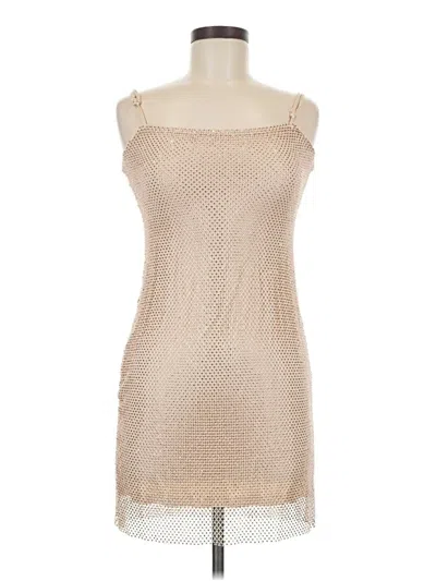 Pre-owned Aqua Cocktail Dress In Brown