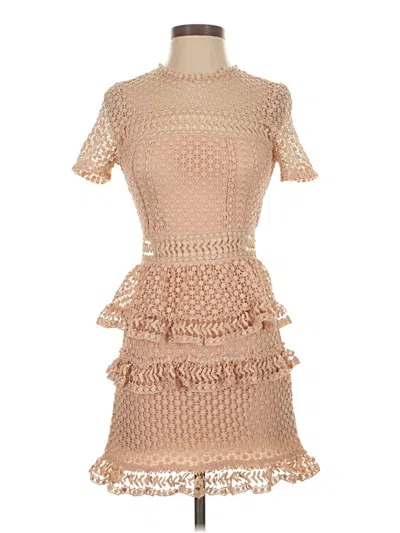Pre-owned Aqua Cocktail Dress In Brown