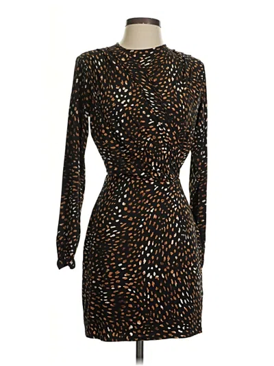 Pre-owned Aqua Cocktail Dress In Brown