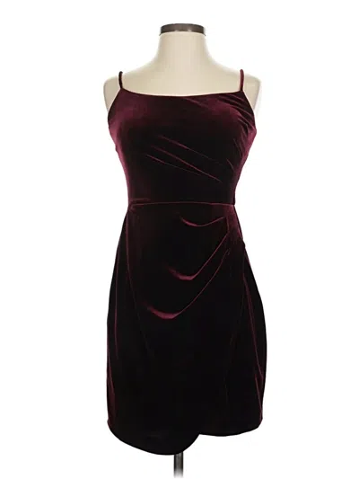 Pre-owned Aqua Cocktail Dress In Burgundy