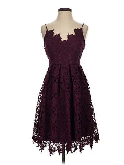 Pre-owned Aqua Cocktail Dress In Burgundy