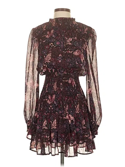 Pre-owned Aqua Cocktail Dress In Burgundy