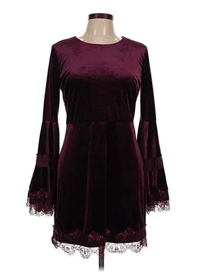 Pre-owned Aqua Cocktail Dress In Burgundy