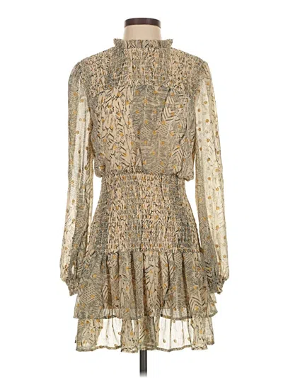 Pre-owned Aqua Cocktail Dress In Gold
