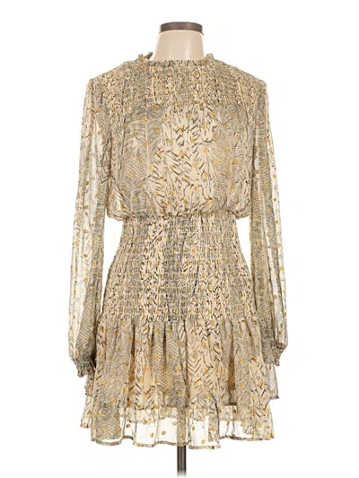 Pre-owned Aqua Cocktail Dress In Gold