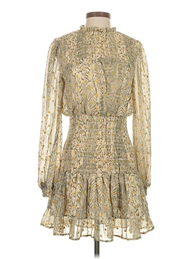 Pre-owned Aqua Cocktail Dress In Gold