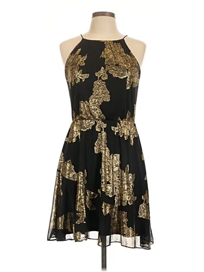 Pre-owned Aqua Cocktail Dress In Gold