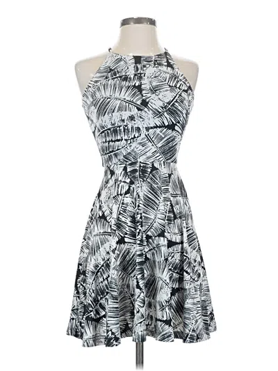 Pre-owned Aqua Cocktail Dress In Gray